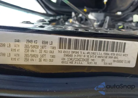 2016 Jeep Grand Cherokee High Altitude из США, поврежденный, VIN 1C4RJFCGXGC334335